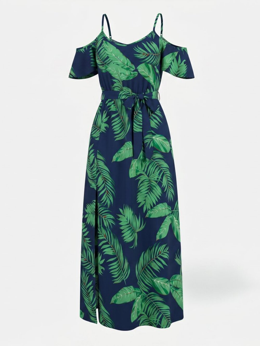 Milumia Tropical Cold Shoulder Dress